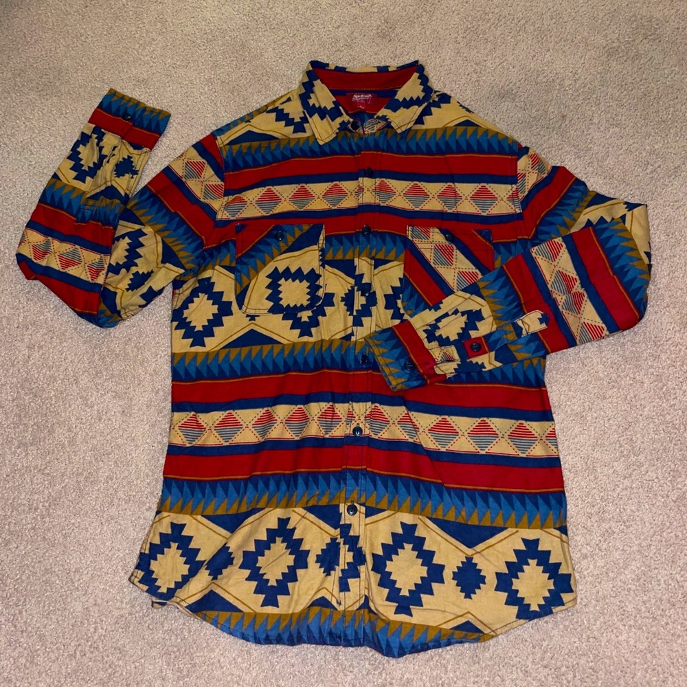 Arizona jeans native print shirt size L